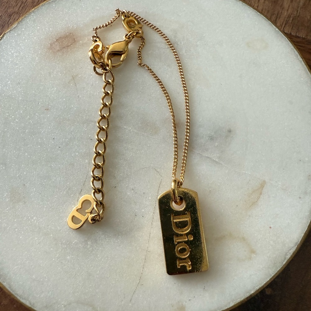 Dior Gold Tag Bracelet